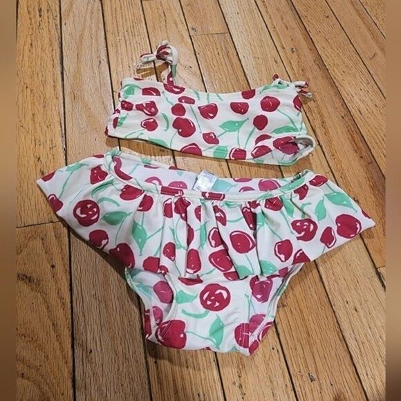 Baby Gap Summer 2-Piece Cherry Swimming Suit Size 18-24 months - Picture 1 of 4